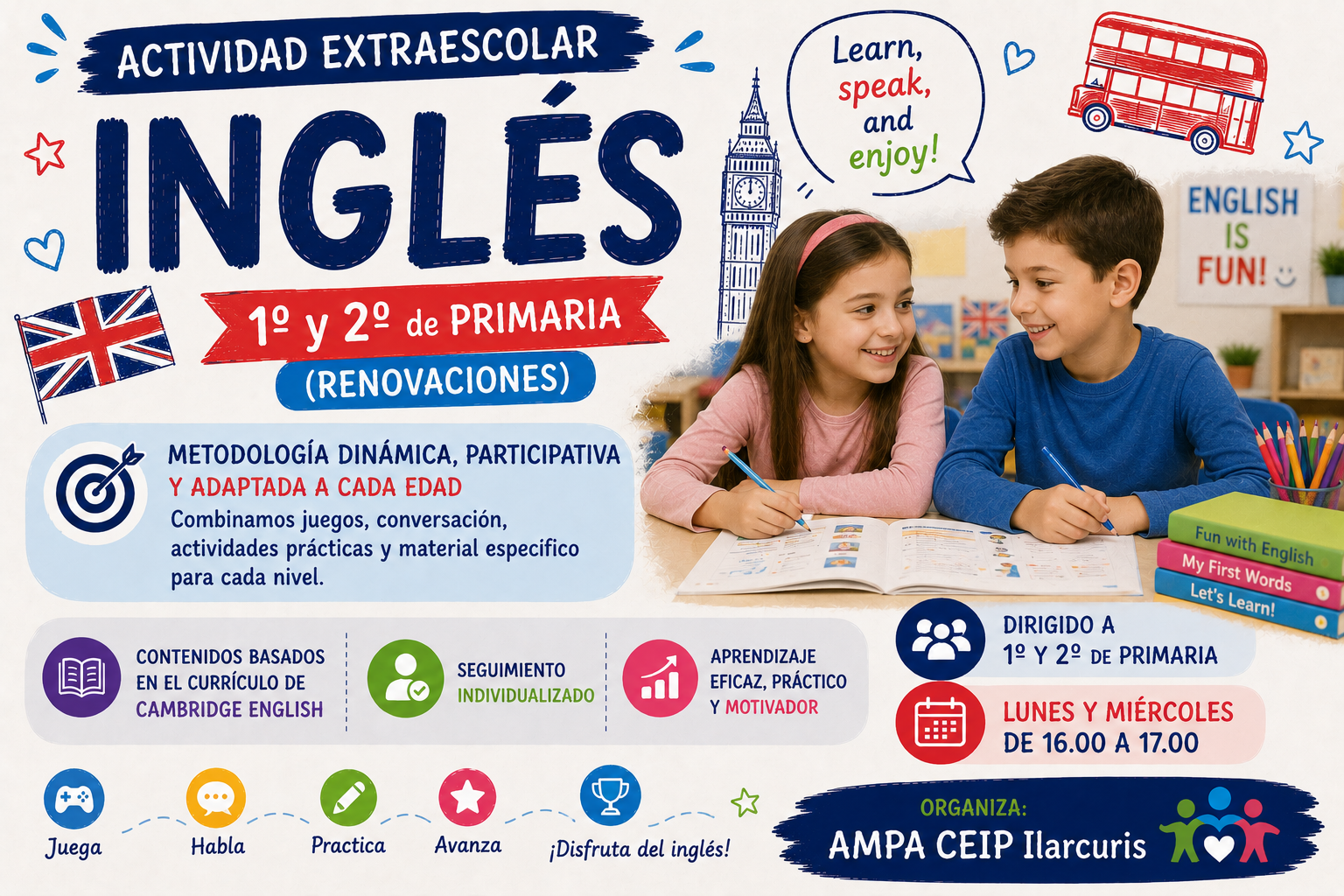 Inglés 1º y 2º EP (Renovaciones) 26/27